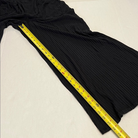 FREE PEOPLE MOVEMENT BLISSED OUT WIDE LEG PANTS BLACK MEDIUM - Picture 15 of 16